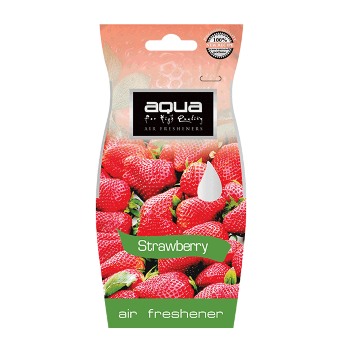 AQUA NATURAL STRAWBERRY DROP - ΑΡΩΜΑΤΙΚΟ ΑΥΤΟΚΙΝΗΤΟΥ ΣΕ ΣΧΗΜΑ ΣΤΑΓΟΝΑΣ