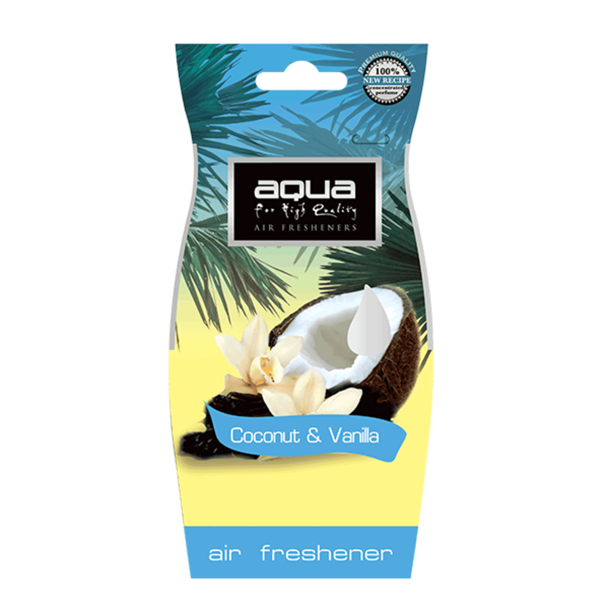 AQUA NATURAL VANILLA & COCONUT DROP - ΑΡΩΜΑΤΙΚΟ ΑΥΤΟΚΙΝΗΤΟΥ ΣΕ ΣΧΗΜΑ ΣΤΑΓΟΝΑΣ
