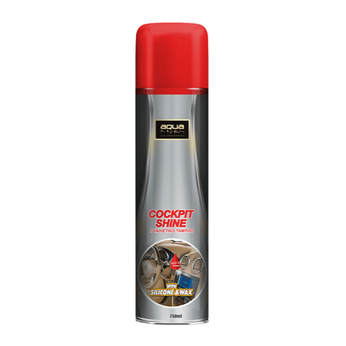 AQUA PLATINUM - ΓΥΑΛΙΣΤΙΚΟ ΤΑΜΠΛΟ-COCKPIT SHINE VANILLA SPRAY 750ML