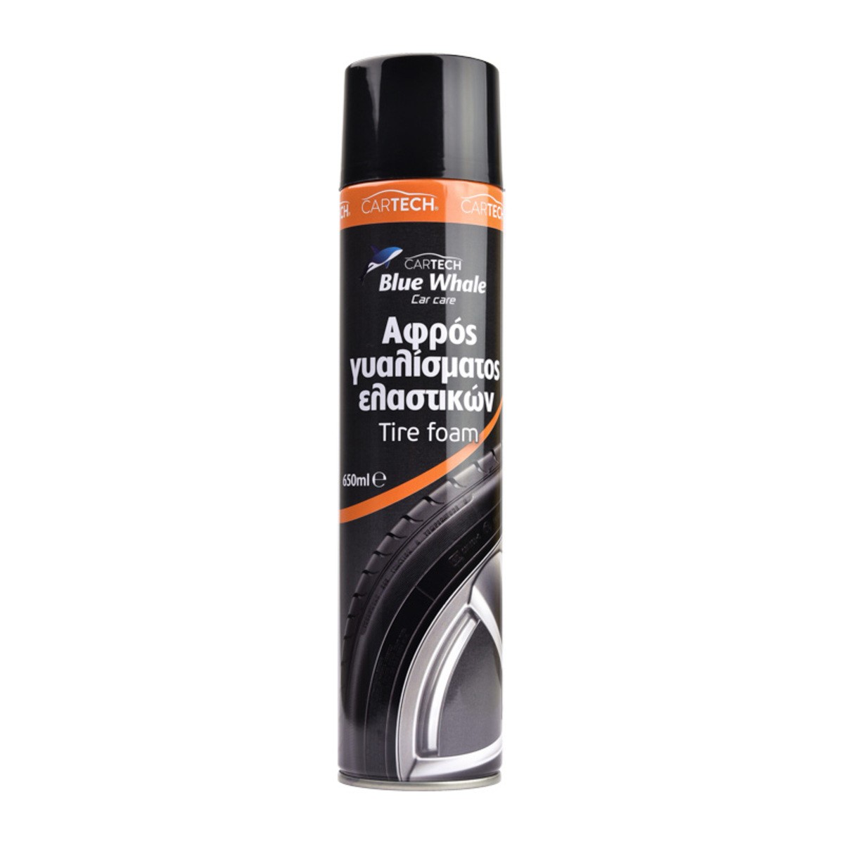 ΑΦΡΟΣ ΓΥΑΛΙΣΜΑΤΟΣ ΕΛΑΣΤΙΚΩΝ ΤIRE FOAM 650ml