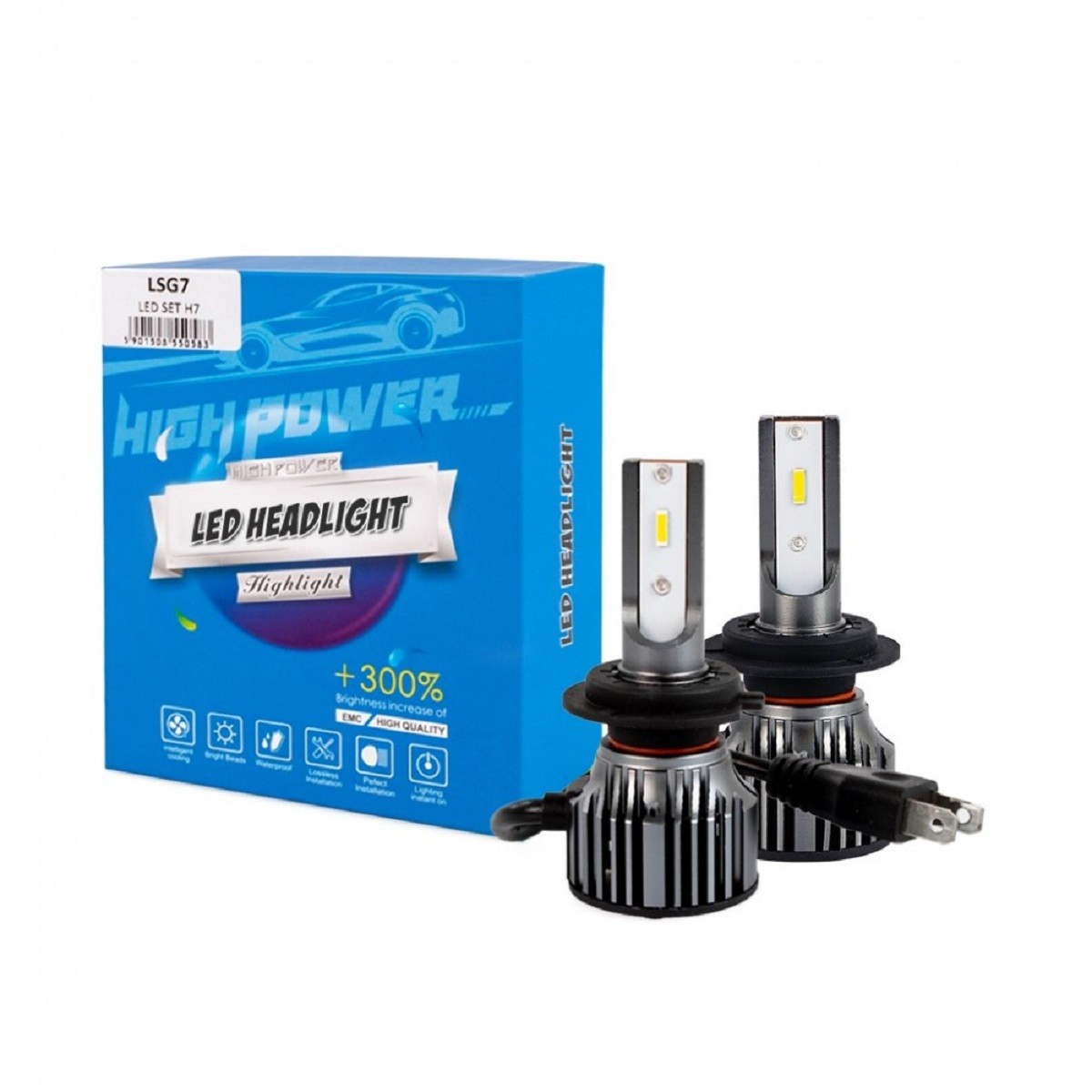 ΛΑΜΠΑ H7 6.500K 50W LED LSG SERIES +300% KIT