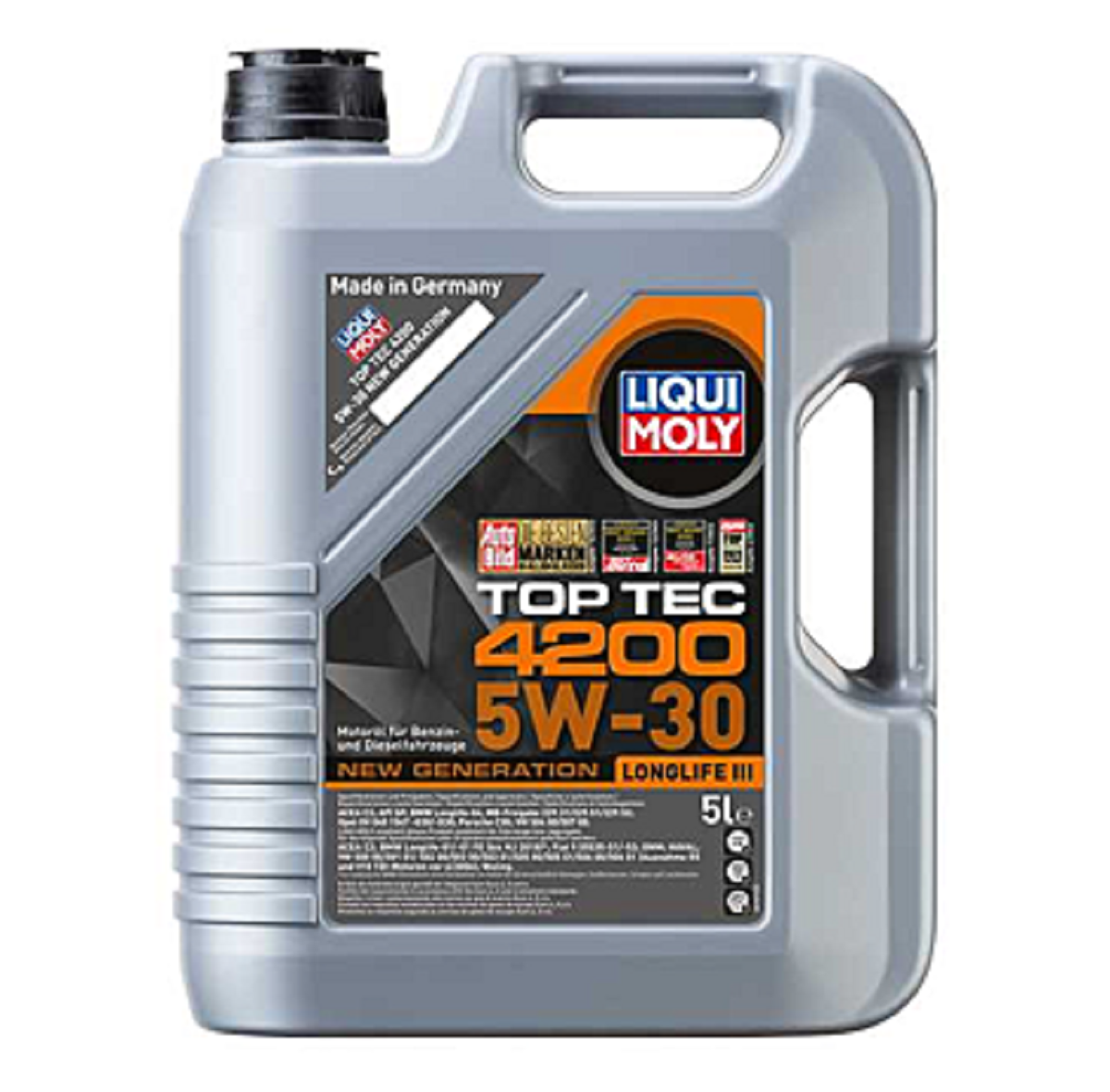 ΛΑΔΙ ΑΥΤΟΚΙΝΗΤΟΥ LIQUI MOLY TOP TEC 4200 5W-30 C3 ΓΙΑ ΚΙΝΗΤΗΡΕΣ DIESEL 5LT