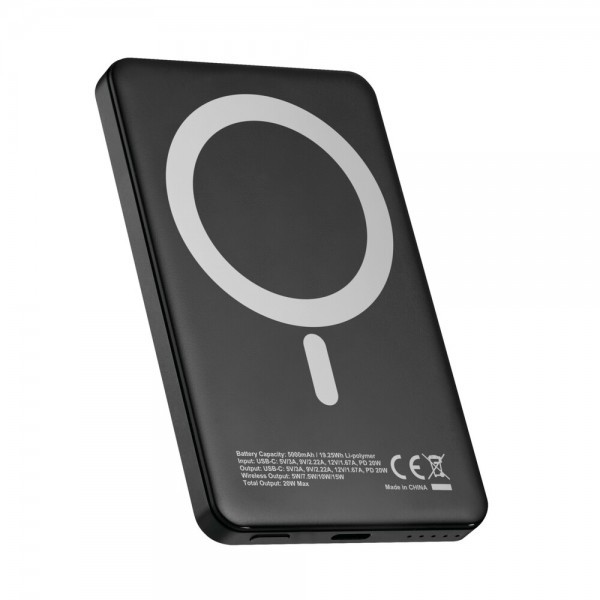POWER BANK MAG POWER 5000 ΓΙΑ ΑΣΥΡΜΑΤΗ ΚΑΙ ΕΝΣΥΡΜΑΤΗ ΦΟΡΤΙΣΗ ΣΥΣΚΕΥΩΝ