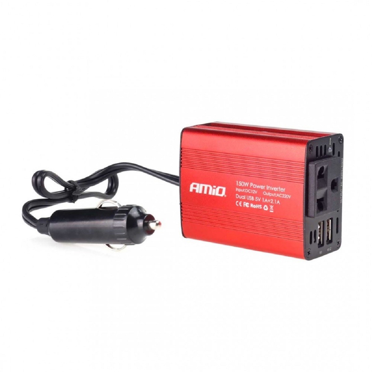 INVERTER 12-230V max150W-peak300W ME 2 USB AMiO