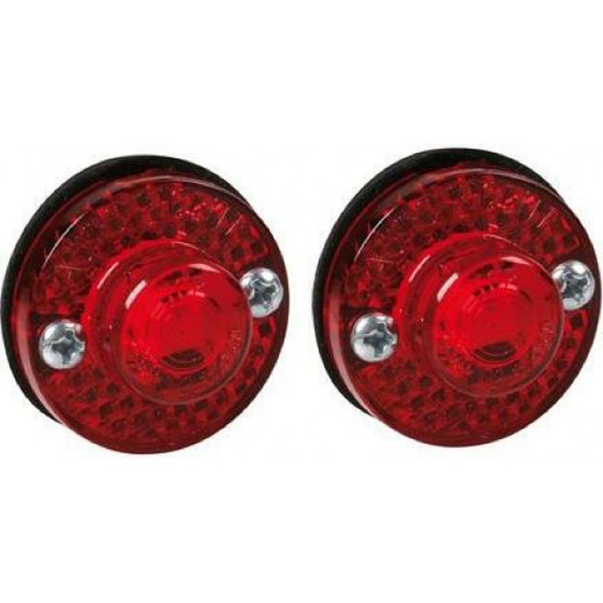 Φώτα Ογκου Φορτηγού 24V 1 Led 2τεμ Κόκκινα