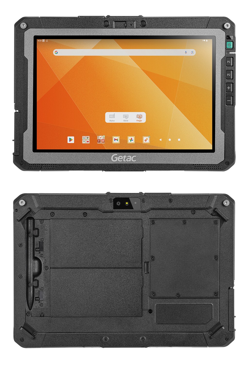 GETAC tablet ZX10G2, 10.1", 8/128GB, 4G, 4990mAh, IP66/MIL-STD-810H, Android 13, μαύρο