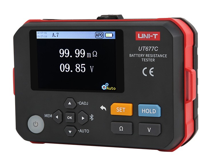 UNI-T μετρητής εσωτερικής αντίστασης μπαταριών UT677C, 0-3Ω, 0-120V