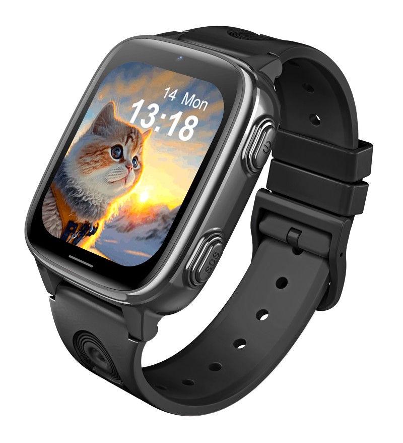 INTIME GPS smartwatch για παιδιά IT-074, 1.83", κάμερα, 4G, IPX5, μαύρο