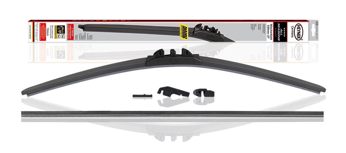 HEYNER υαλοκαθαριστήρας αυτοκινήτου 091000 με ανταλλακτικό λάστιχο, 530mm