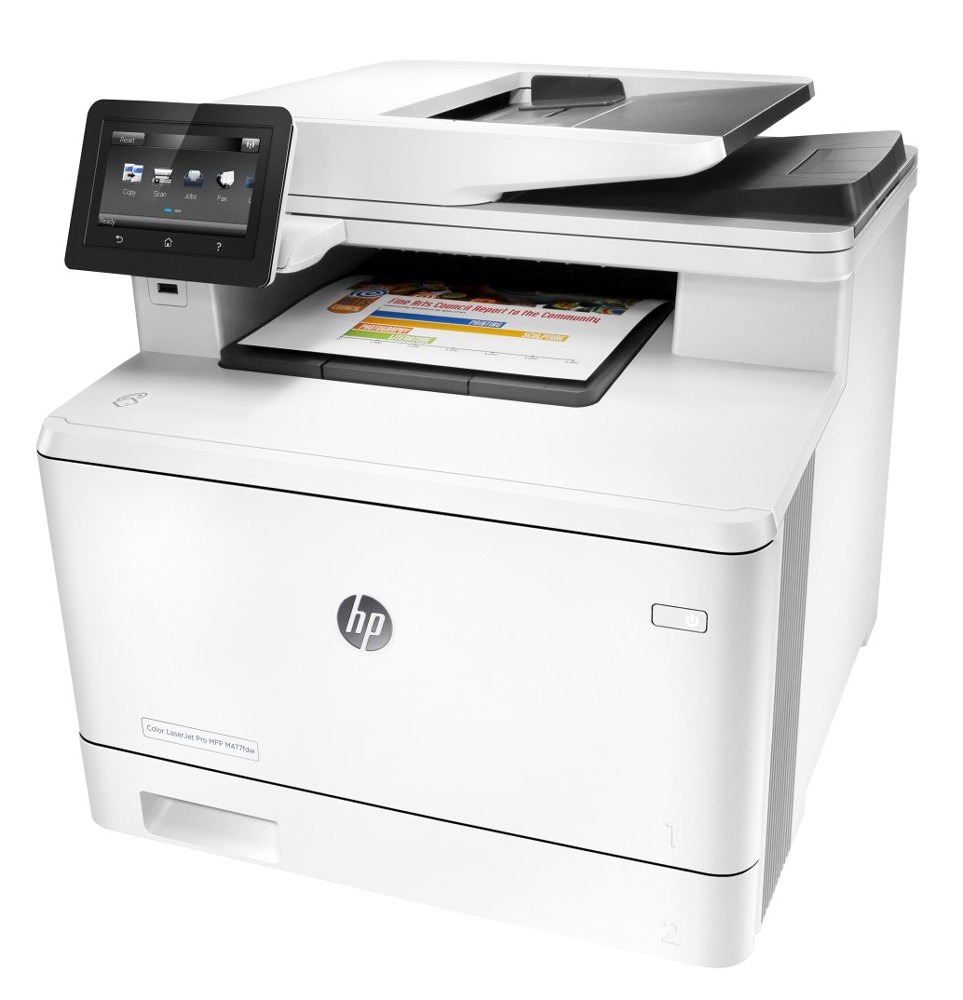 HP used εκτυπωτής LaserJet Pro M477fdw, color, MFP, WiFi, χωρίς toner
