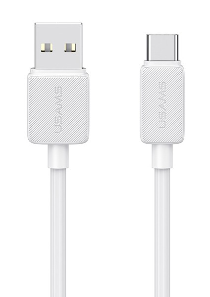 USAMS καλώδιο USB-C σε USB US-SJ693, 3A, 480Mbps, 2m, λευκό