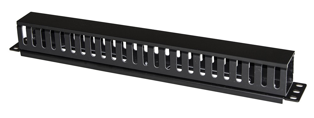 POWERTECH cable management NETW-0048 για rack 19"/1U, πλαστικό, μαύρο