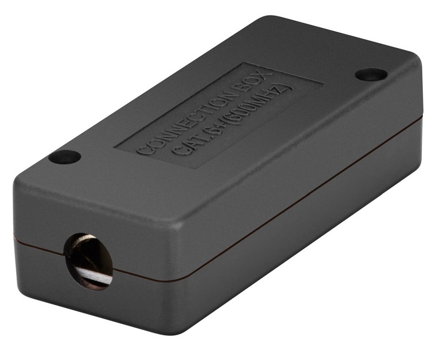 POWERTECH κυτίο σύνδεσης καλωδίων δικτύου NETW-0051, CAT 6/CAT 7, 600MHz, μαύρο