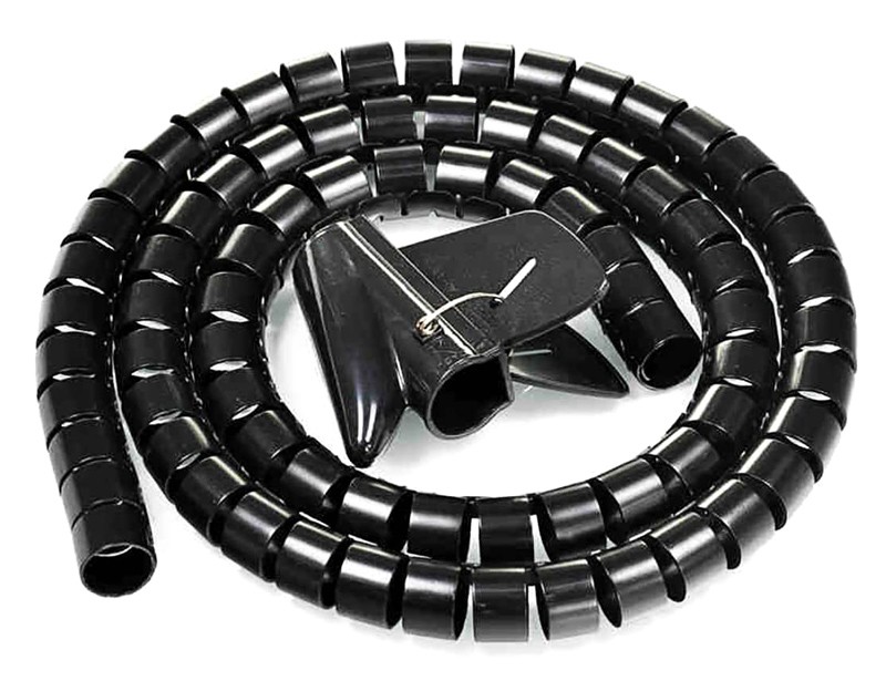 POWERTECH δεματικό καλωδίων TIES-083, πλαστικό, Φ20mm, 2m, μαύρο