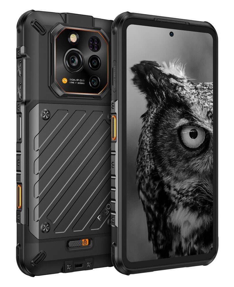 RUGONE smartphone Xever 7, 6.67", 12/512GB, 5G, 5550mAh, IP68/IP69K/MIL-STD-810H, μαύρο