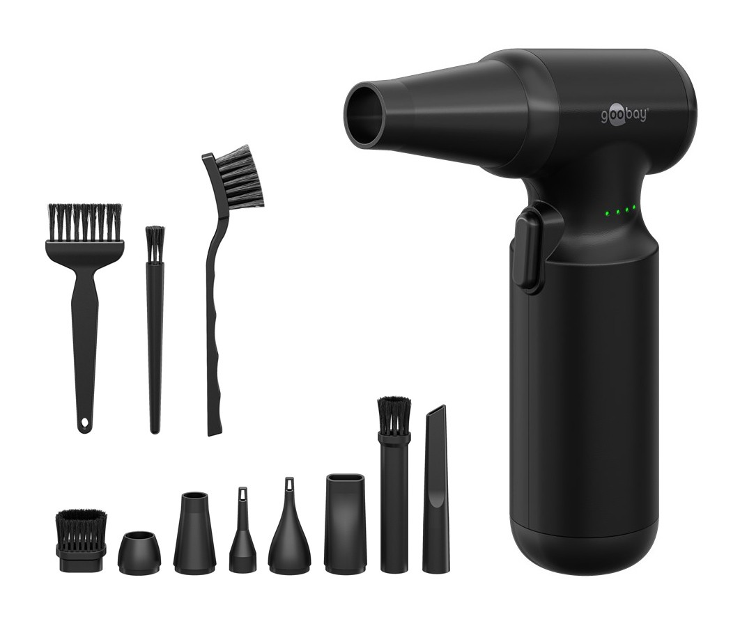 GOOBAY ηλεκτρικό air duster 77830, 100W, 6000mAh, μαύρο