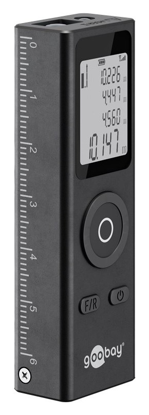 GOOBAY laser μετρητής απόστασης 77834, επαναφορτιζόμενος, έως 30m