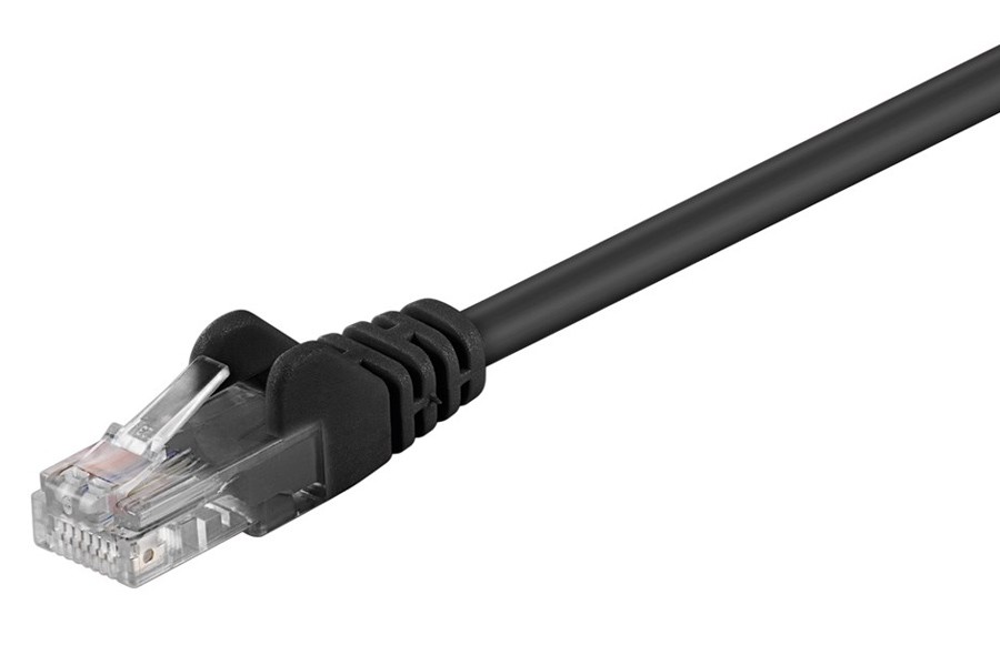 GΟOBAY καλώδιο δικτύου 68649, CAT 5e U/UTP, CCA, PVC, 3m, μαύρο