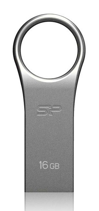 SILICON POWER USB Flash Drive Firma F80, 16GB, USB 2.0, ασημί