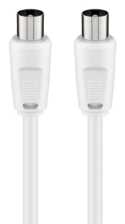 GOOBAY καλώδιο κεραίας αρσενικό 68149, <70dB, CCS, 5m, λευκό