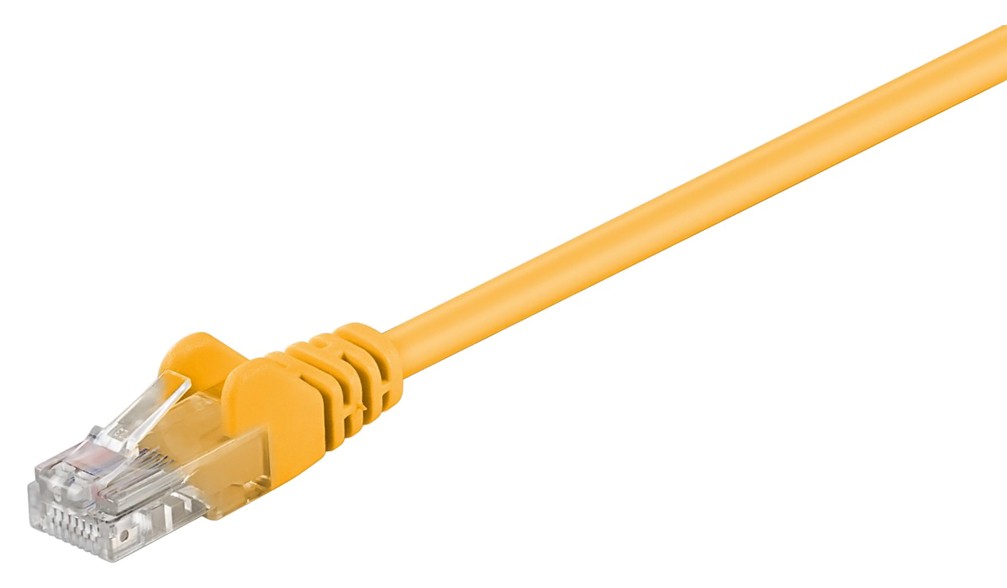 GΟOBAY καλώδιο δικτύου 68366, CAT 5e U/UTP, CCA, PVC, 3m, κίτρινο