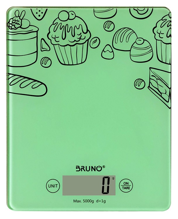 BRUNO ψηφιακή ζυγαριά κουζίνας BRN-0059, έως 5kg, πράσινη