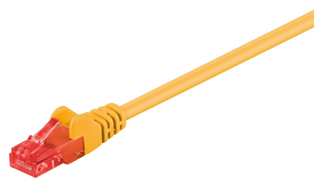 GOOBAY καλώδιο δικτύου 68418, CAT 6 U/UTP, CCA, 5m, κίτρινο