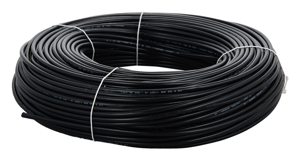 CABLEL καλώδιο H07V-U 4mm², 450/750V, 100m, μαύρο