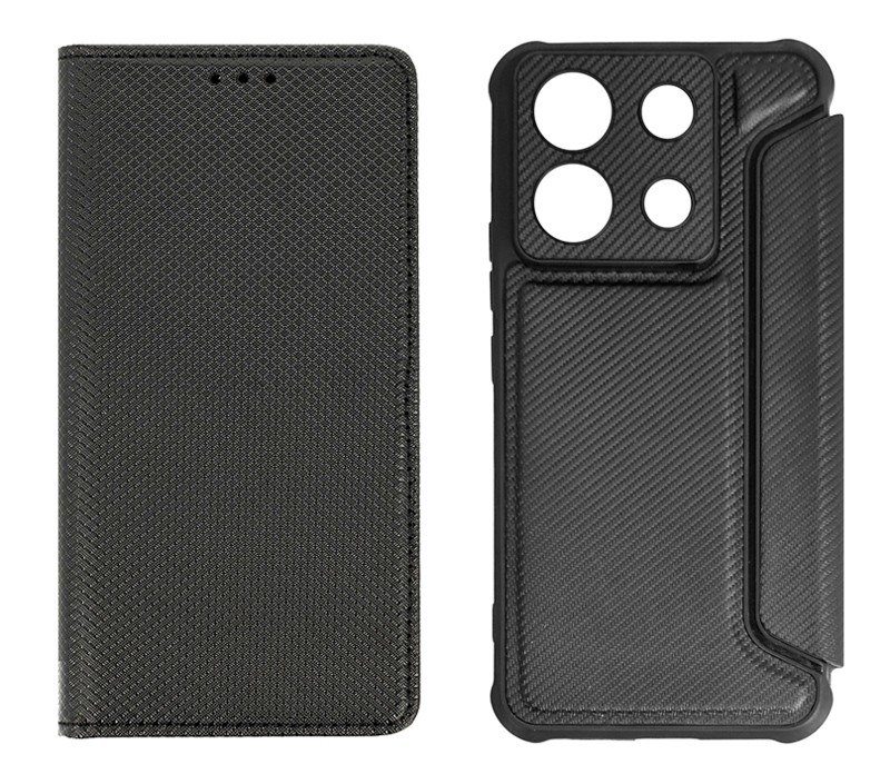 POWERTECH θήκη Razor Carbon MOB-1979 για Xiaomi Redmi Note 13 Pro 5G, μαύρη