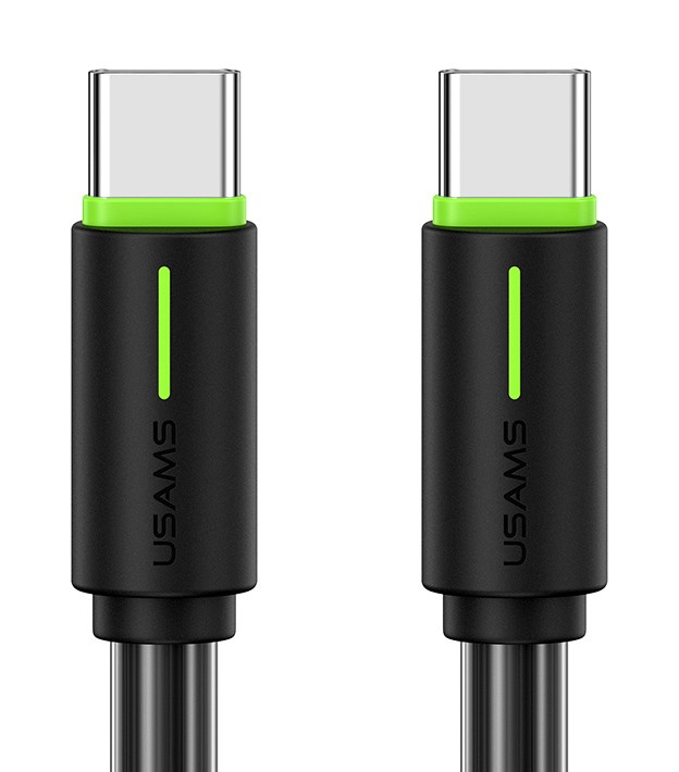 USAMS καλώδιο USB-C US-SJ734, 60W, 480Mbps, 1m, μαύρο