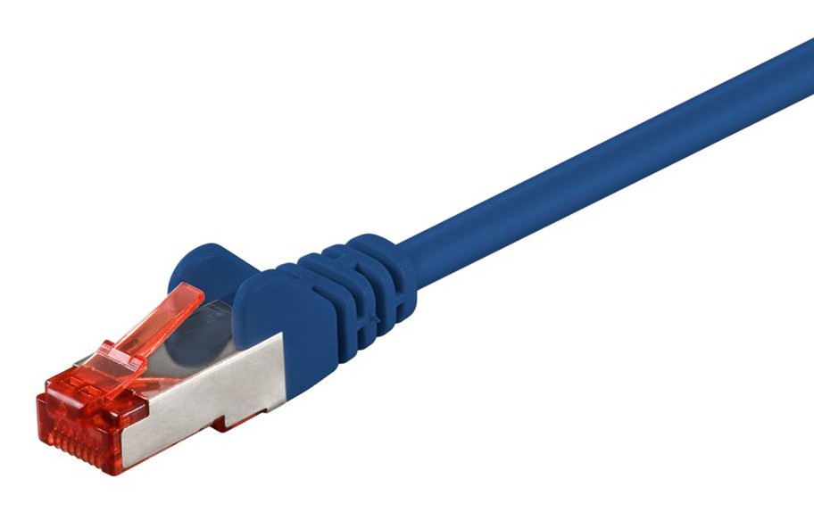 GOOBAY καλώδιο δικτύου 95492, CAT 6 S/FTP, CCA, 250MHz, 2m, μπλε