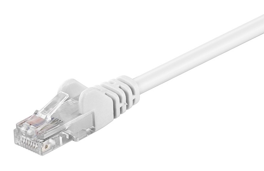 GOOBAY καλώδιο δικτύου 68500, CAT 5e U/UTP, 100 MHz, CCA, 0.5m, λευκό