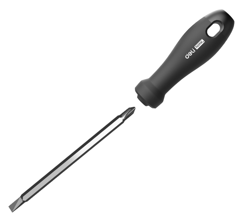 DELI κατσαβίδι HT1055 με διπλή κεφαλή, μαγνητικό, 6mm/PH2x100mm