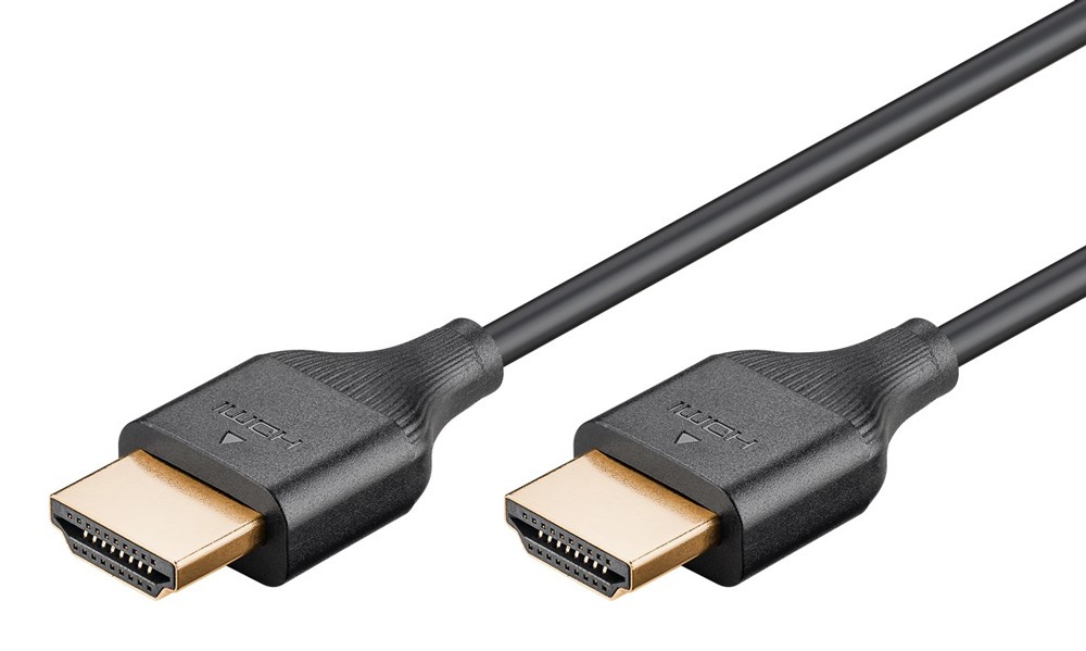GOOBAY καλώδιο HDMI 75299 με Ethernet, slim, 8K/60Hz, 48 Gbps, 2m, μαύρο