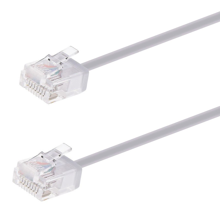 POWERTECH καλώδιο δικτύου CAB-N438, Cat 6A U/UTP, ultra slim, copper, 500MHz, 0.25m, γκρι