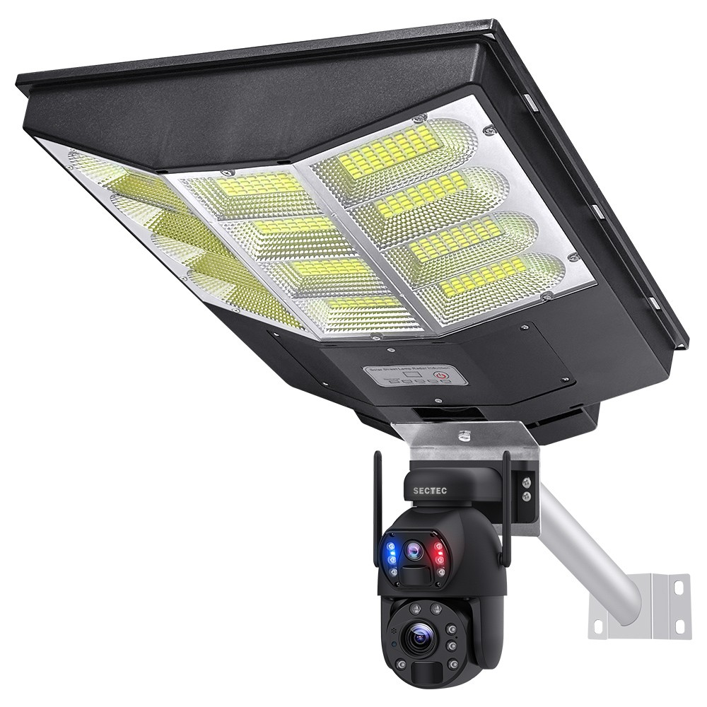 SECTEC smart ηλιακή κάμερα ST-LC598-EU με προβολέα, dual lens, 3MP, 4G, SD, PTZ, IP66