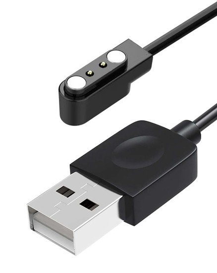 ZEBLAZE USB καλώδιο φόρτισης για smartwatch Ares 3 Plus, μαύρο