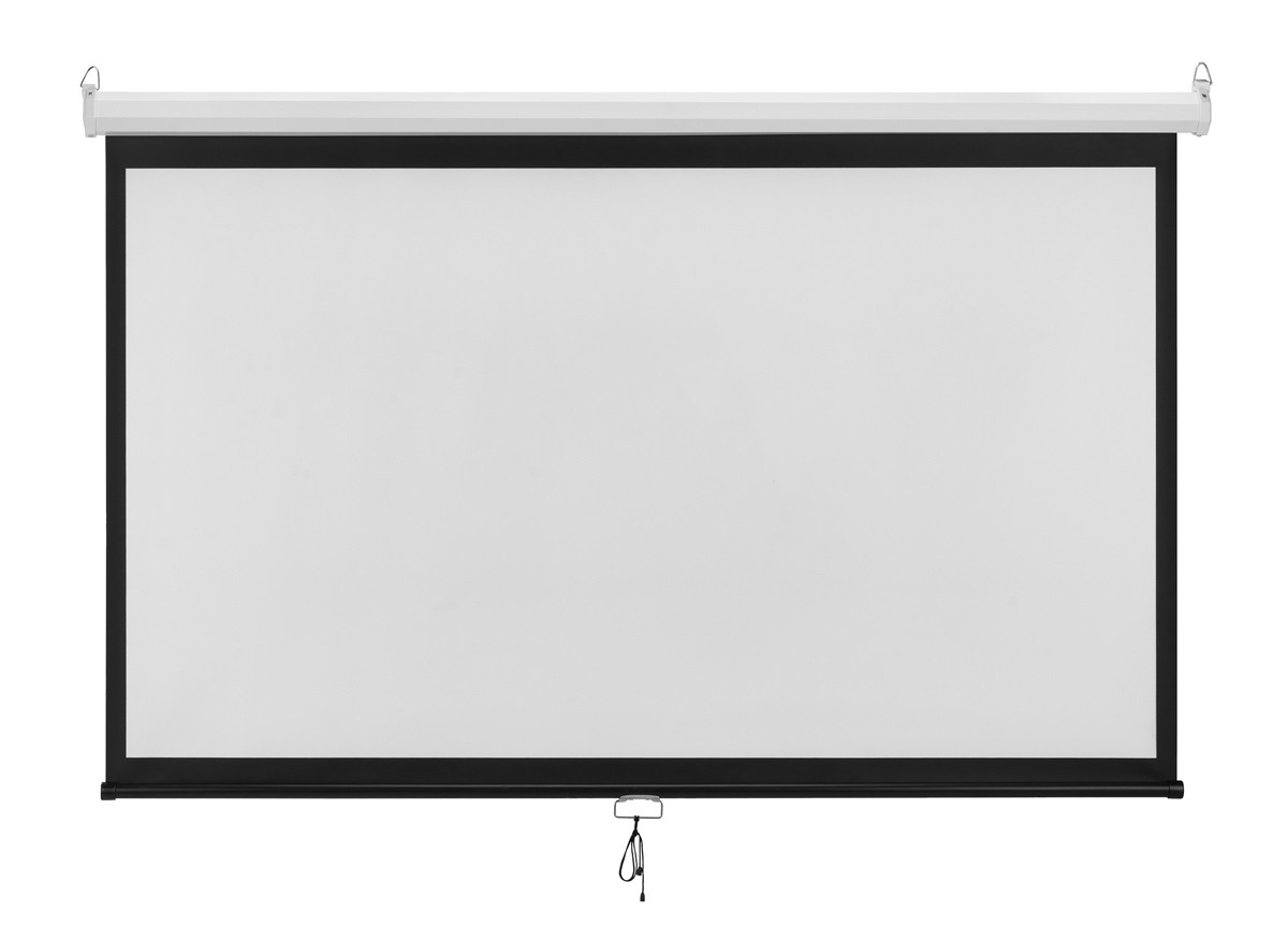 BRATECK οθόνη προβολής projector τοίχου/οροφής ESBA100, 221x124cm, 16:9/100", πτυσσόμενη