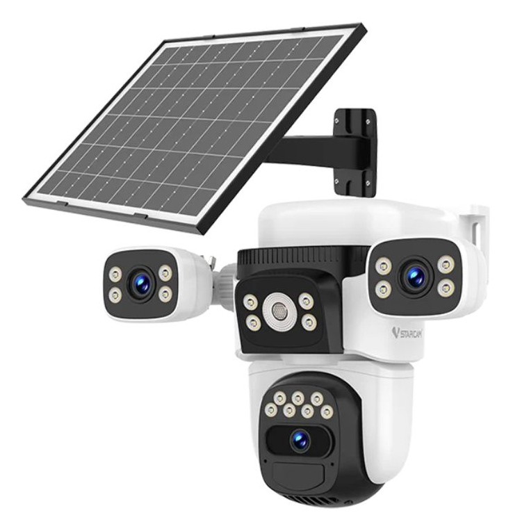 VSTARCAM smart ηλιακή κάμερα BG621SR, triple lens, 2MP, 4G, SD, PTZ, IP66