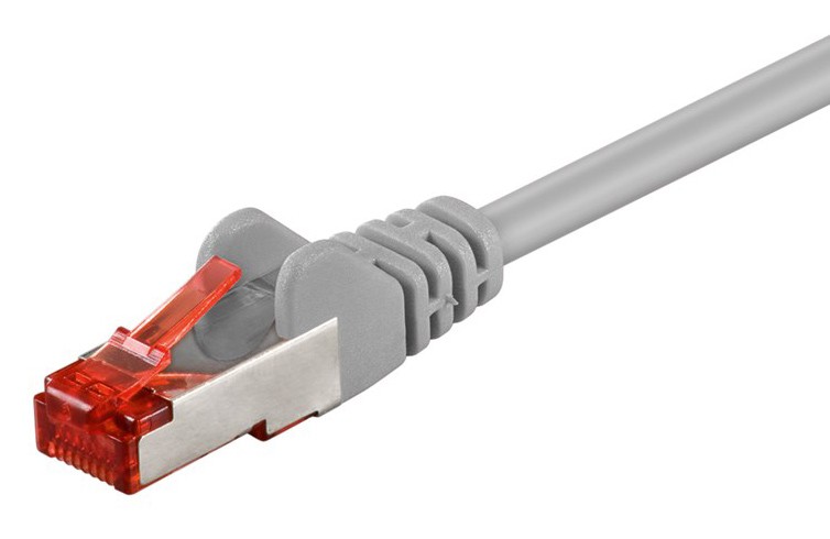 GOOBAY καλώδιο δικτύου 50886, CAT 6 S/FTP, copper, 250MHz, 1m, γκρι