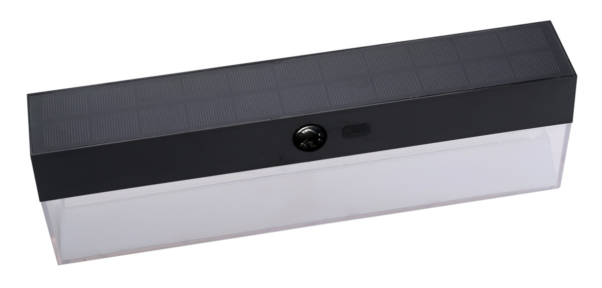 POWERTECH LED ηλιακό φωτιστικό PT-1521 με αισθητήρα κίνησης, 4W, 2000mAh, μαύρο