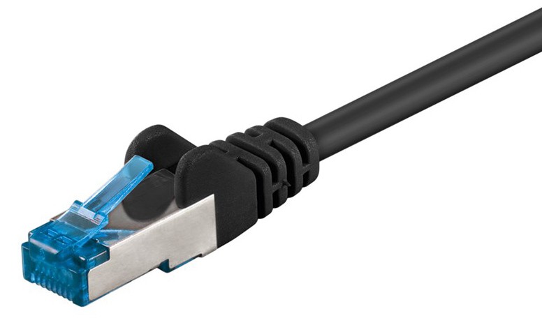 GOOBAY καλώδιο δικτύου 93746, CAT 6A S/FTP, 500MHz, Copper, 2m, μαύρο