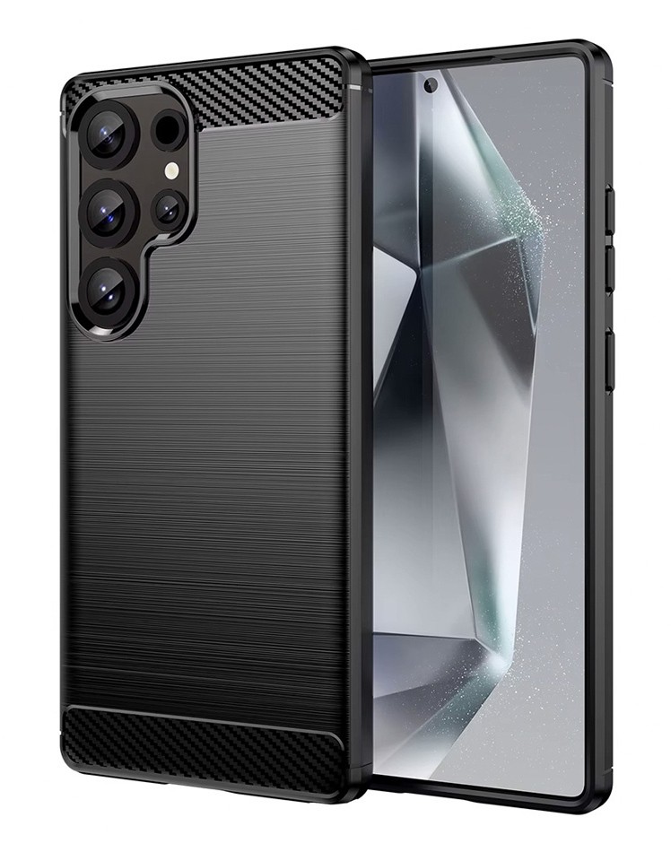 POWERTECH Θήκη Carbon MOB-2007 για Samsung S24 Ultra, μαύρη