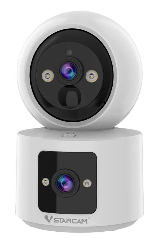 VSTARCAM smart κάμερα CB90DR, 2MP, dual lens, WiFi, PTZ, SD, 5200mAh backup battery
