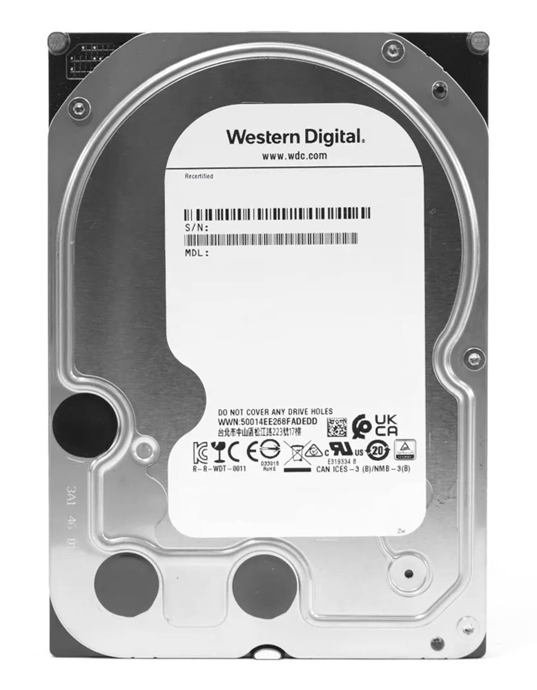 WD σκληρός δίσκος Red Plus 3.5", 6TB, 256MB, 5400RPM, 6Gb/s, Factory Recertified