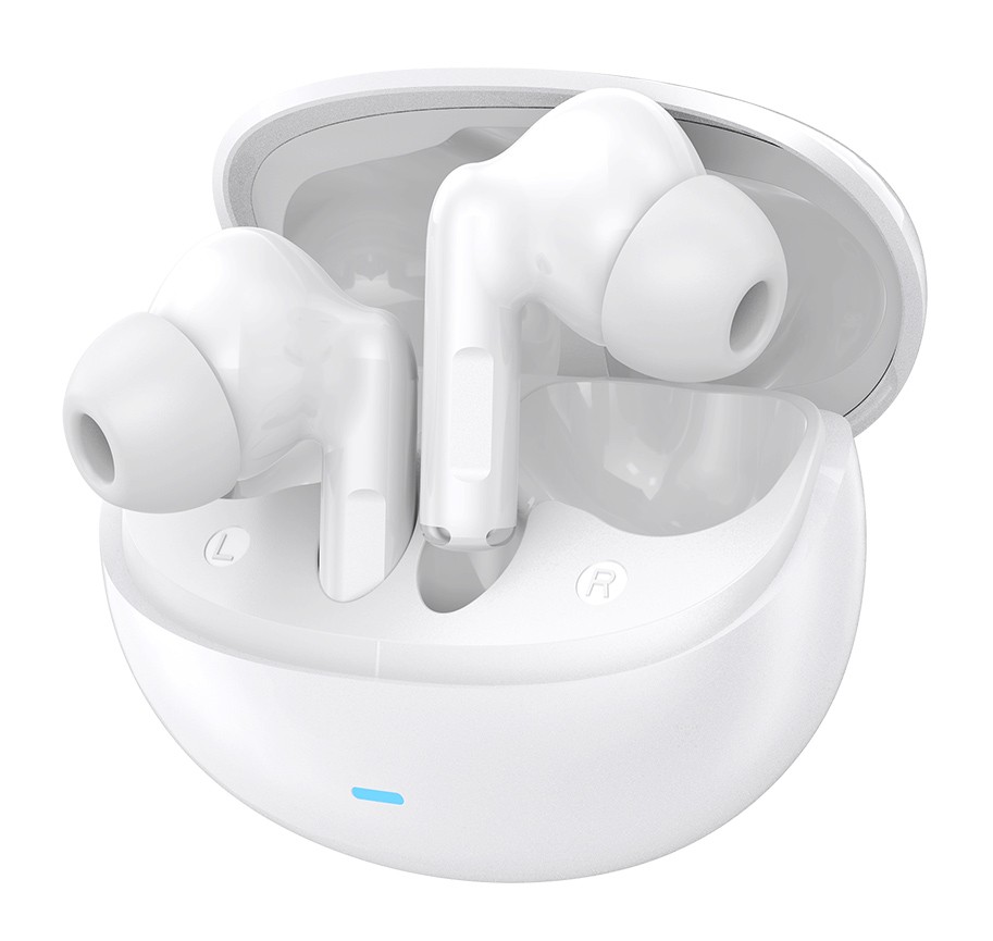 CELEBRAT earphones με θήκη φόρτισης W80, True Wireless, 13mm, 30/230mAh, λευκά
