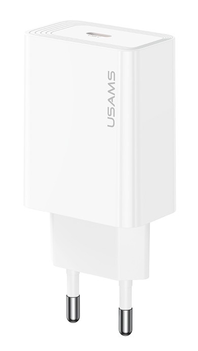 USAMS φορτιστής τοίχου CC325, USB-C, 20W, λευκός