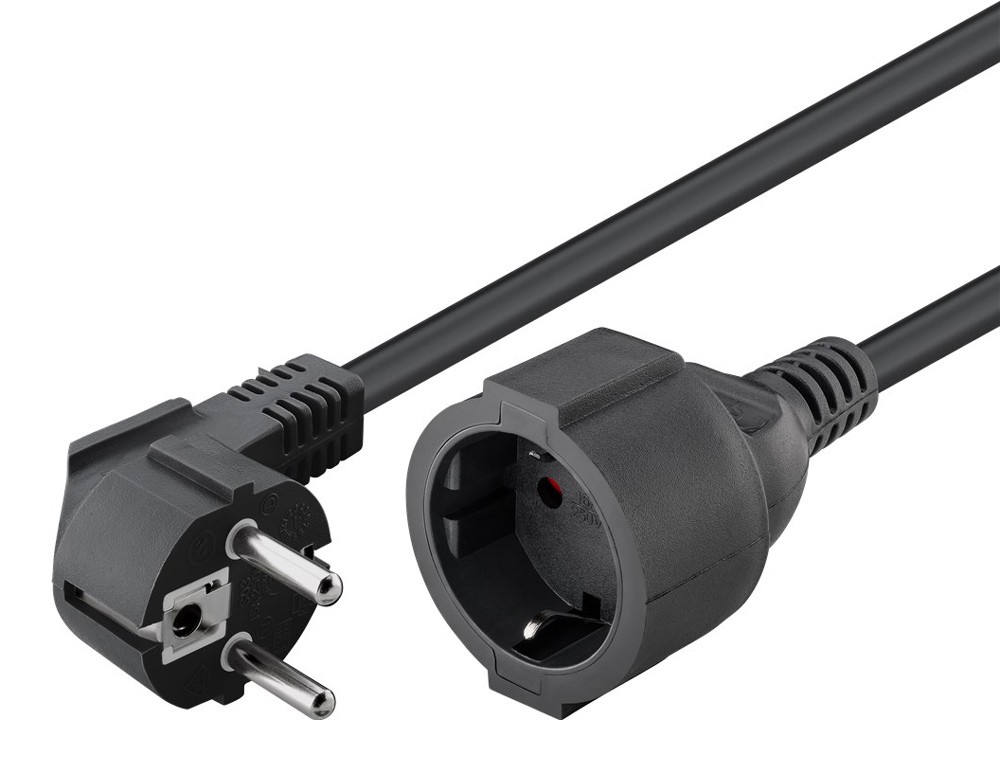 GOOBAY μπαλαντέζα προέκταση ρεύματος 93095, schuko, 3x 1.5mm², 10m, μαύρη