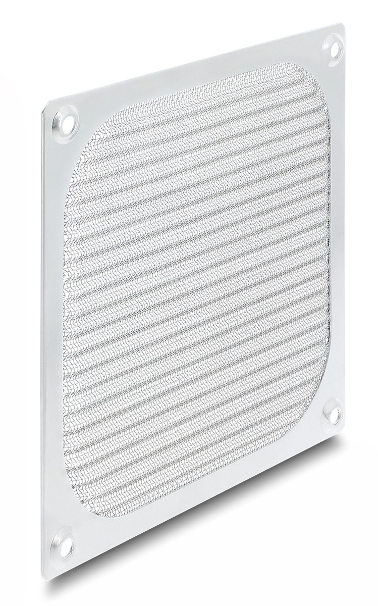 DELOCK σχάρα για 120mm ανεμιστήρα 67458 με φίλτρο σκόνης, μεταλλική, ασημί