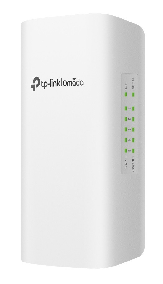 TP-LINK smart switch SG2005P-PD, 1x Gigabit PoE++ in/4x Gigabit PoE+ out, V1.0